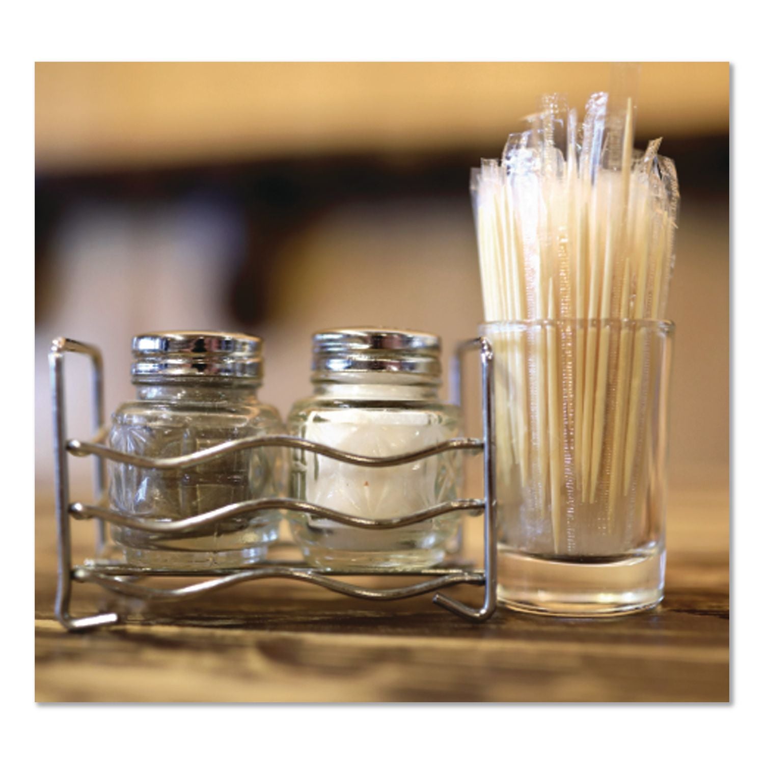 Round Wood Toothpicks, Natural, 12,000/Carton