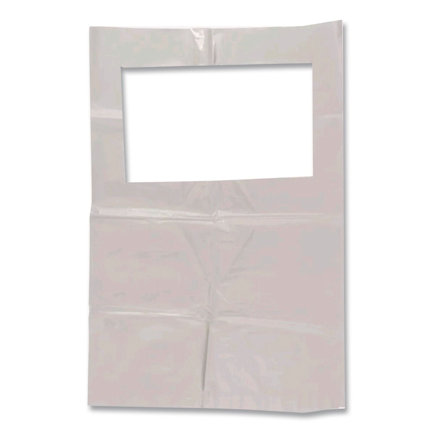 Scensibles Universal Receptable Liner Bags, 12.5x23 with 7.5" Wrap Around Strap, High Density Polyethylene, White, 500/Carton