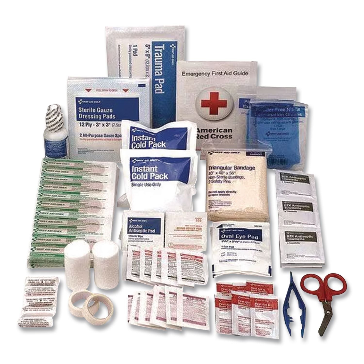 50 Person ANSI A Refill Kit, ANSI 2021 Compliant, 184 Pieces