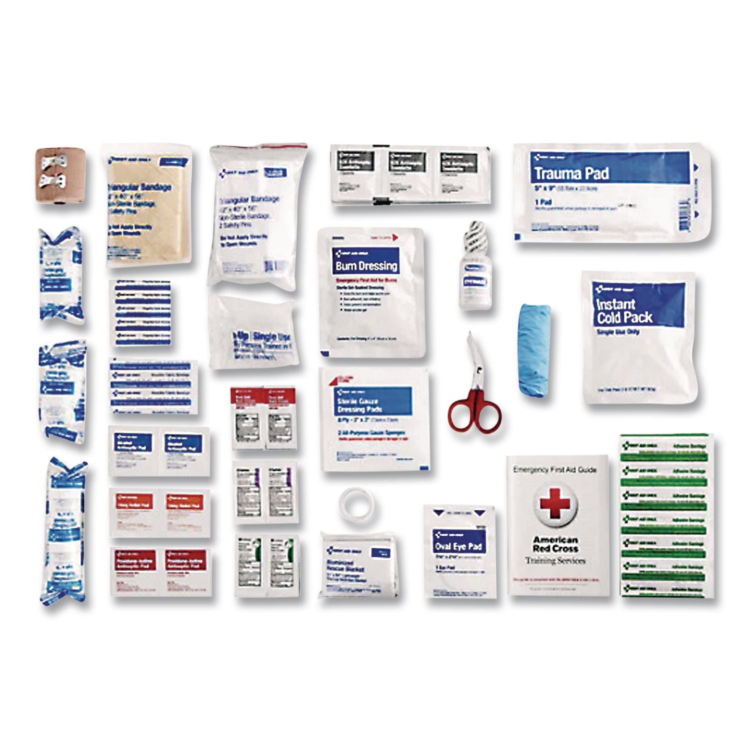50 Person ANSI A Refill Kit, ANSI 2021 Compliant, 184 Pieces