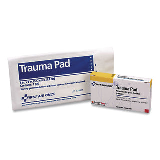 First Aid Only Trauma Pad - 5" x 9" - 1Each - White
