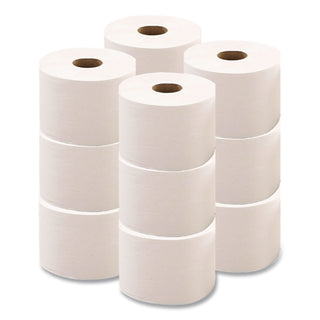 Heavenly Choice 1-Ply Jumbo Bathroom Tissue, Septic Safe, White, 3.4" x 2,000 ft, 12/Carton