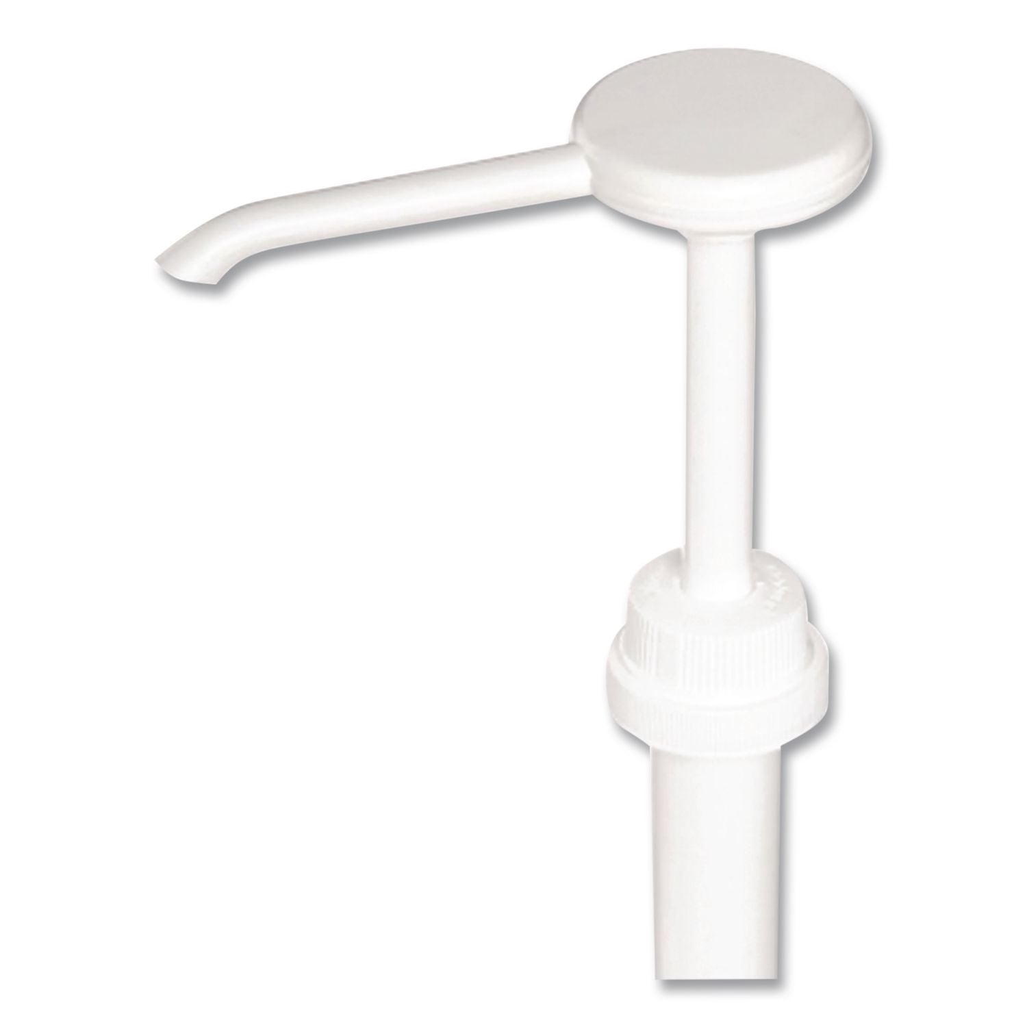 ECONOMY PLASTIC DISPENSING PUMP, 38 MM CAP FITS 1 GAL BOTTLES, WHITE