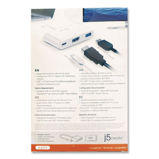 USB-C to HDMI/USB Adapter, 7.87", White