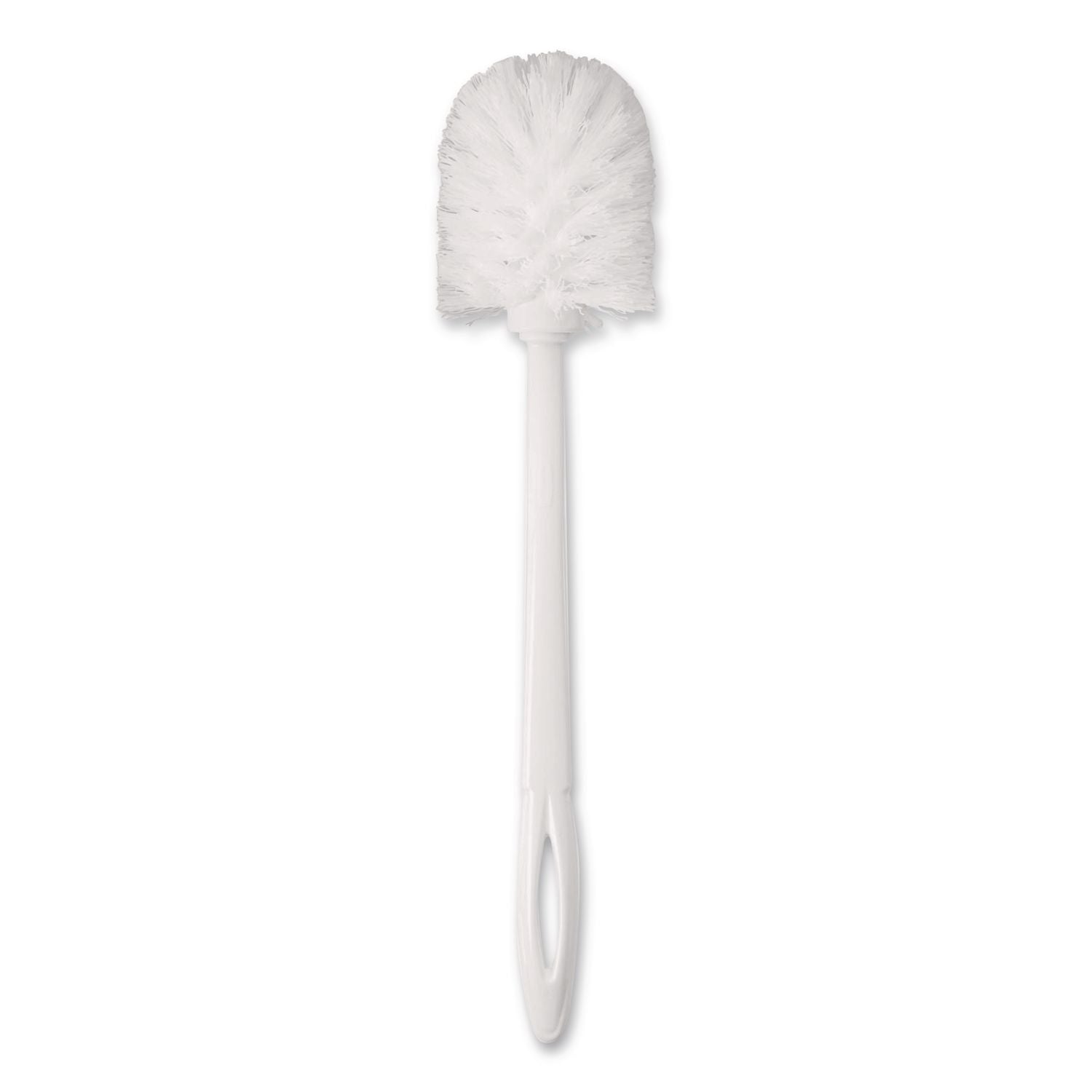 Toilet Bowl Brush, 10" Handle, White