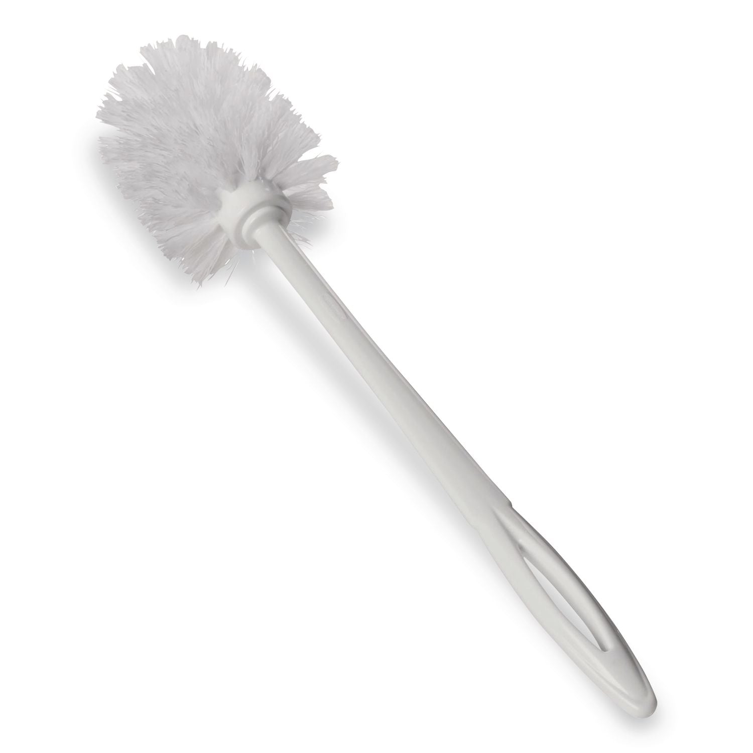 Toilet Bowl Brush, 10" Handle, White