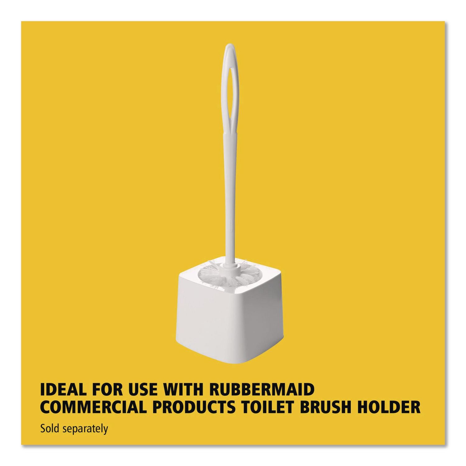 Toilet Bowl Brush, 10" Handle, White