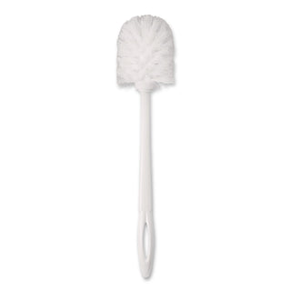 Commercial-GradeToilet Bowl Brush, 10" Handle, White, 24/Carton