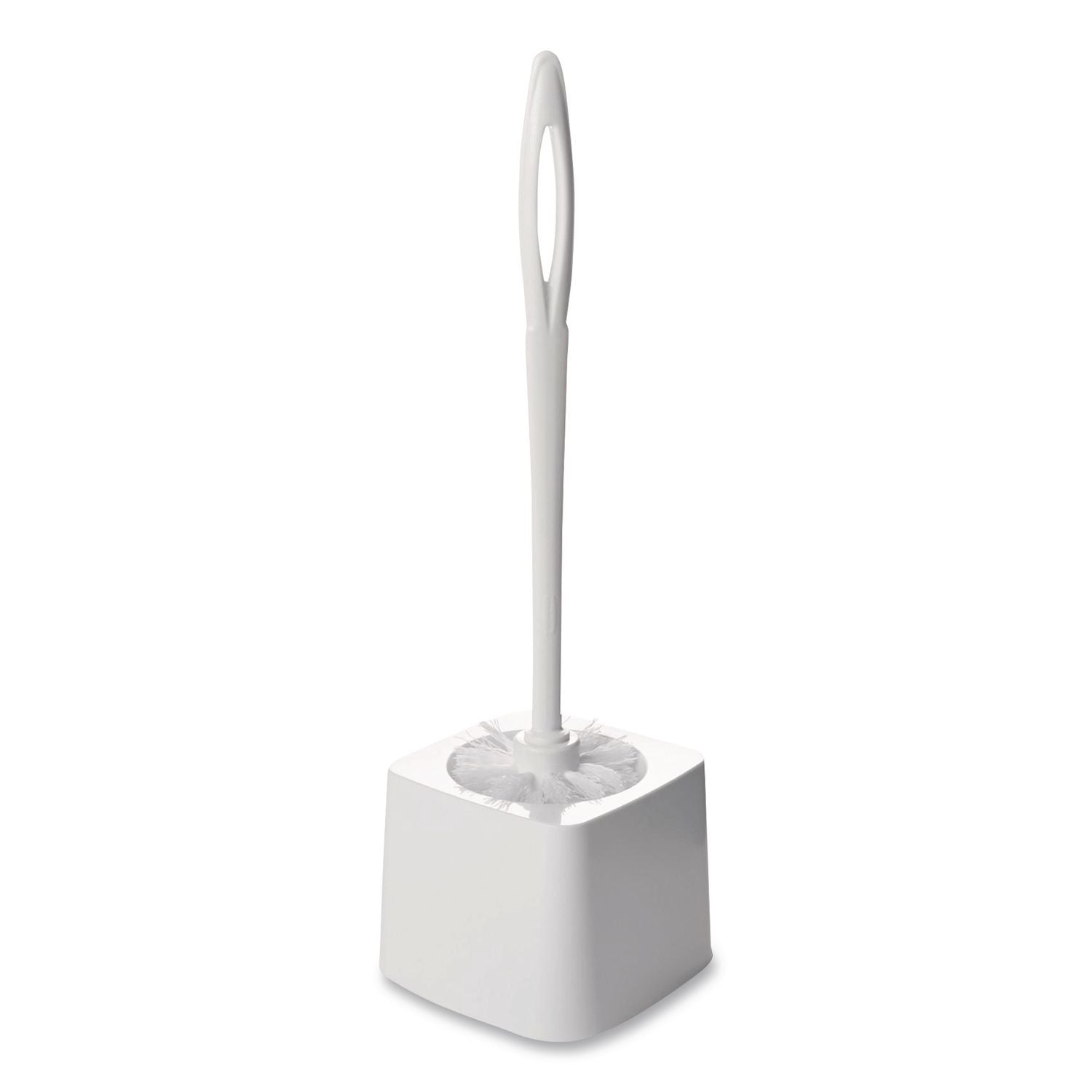 Commercial-GradeToilet Bowl Brush, 10" Handle, White, 24/Carton