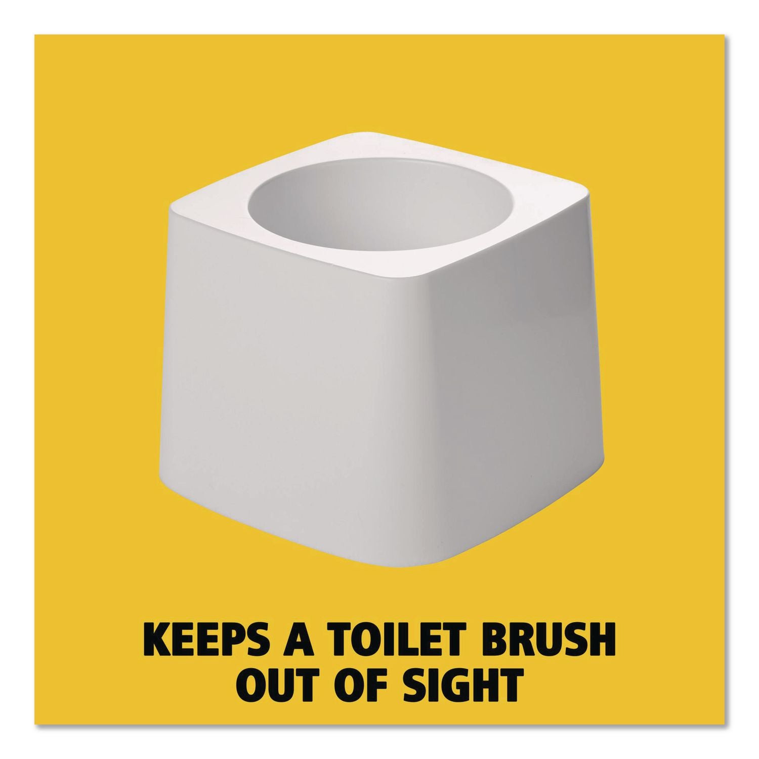 Rubbermaid Toilet Bowl Brush Holder, White, Sold as 1 Each