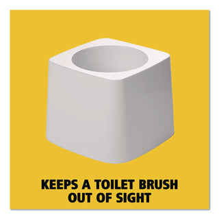 Rubbermaid Toilet Bowl Brush Holder, White, Sold as 1 Each