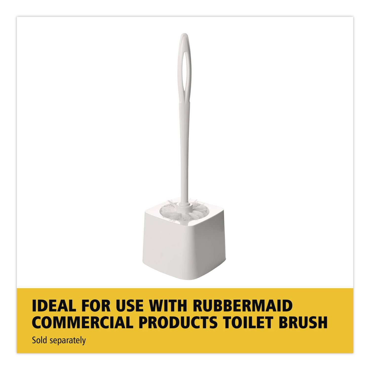 Rubbermaid Toilet Bowl Brush Holder, White, Sold as 1 Each