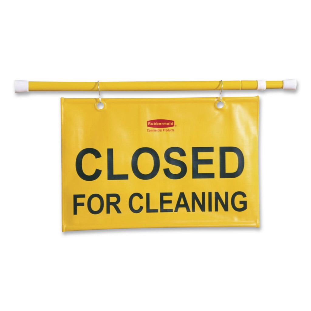 Rubbermaid Closed for Cleaning Safety Hanging Sign, Sold as 1 Each