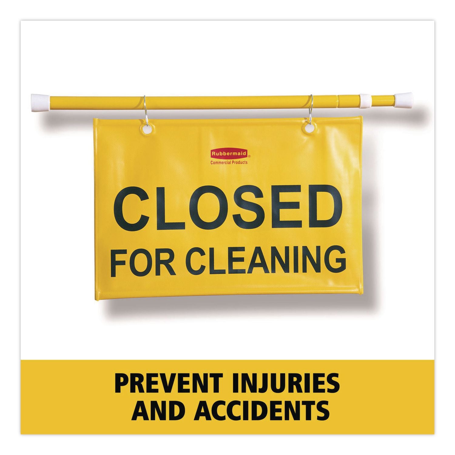 Rubbermaid Closed for Cleaning Safety Hanging Sign, Sold as 1 Each