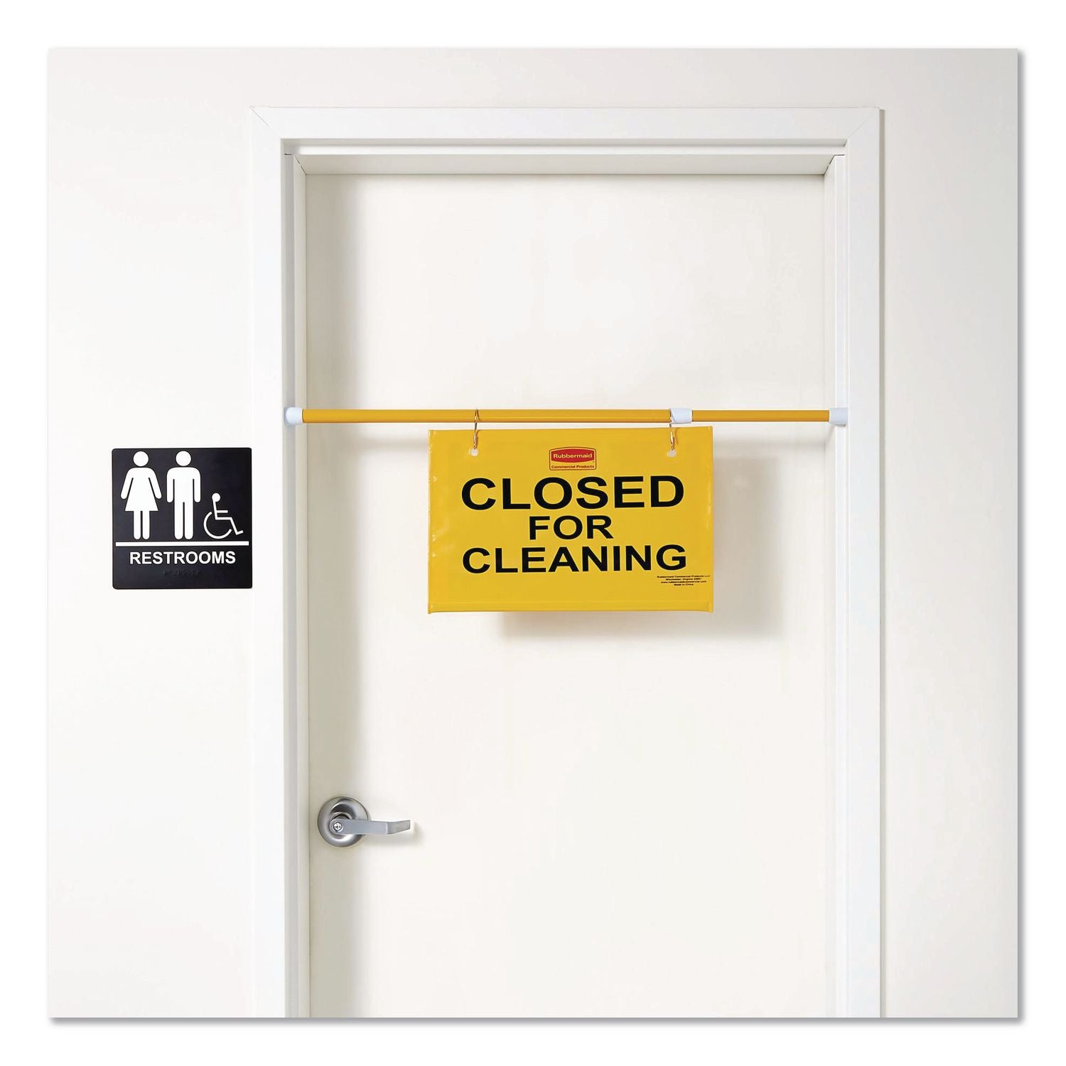Rubbermaid Closed for Cleaning Safety Hanging Sign, Sold as 1 Each