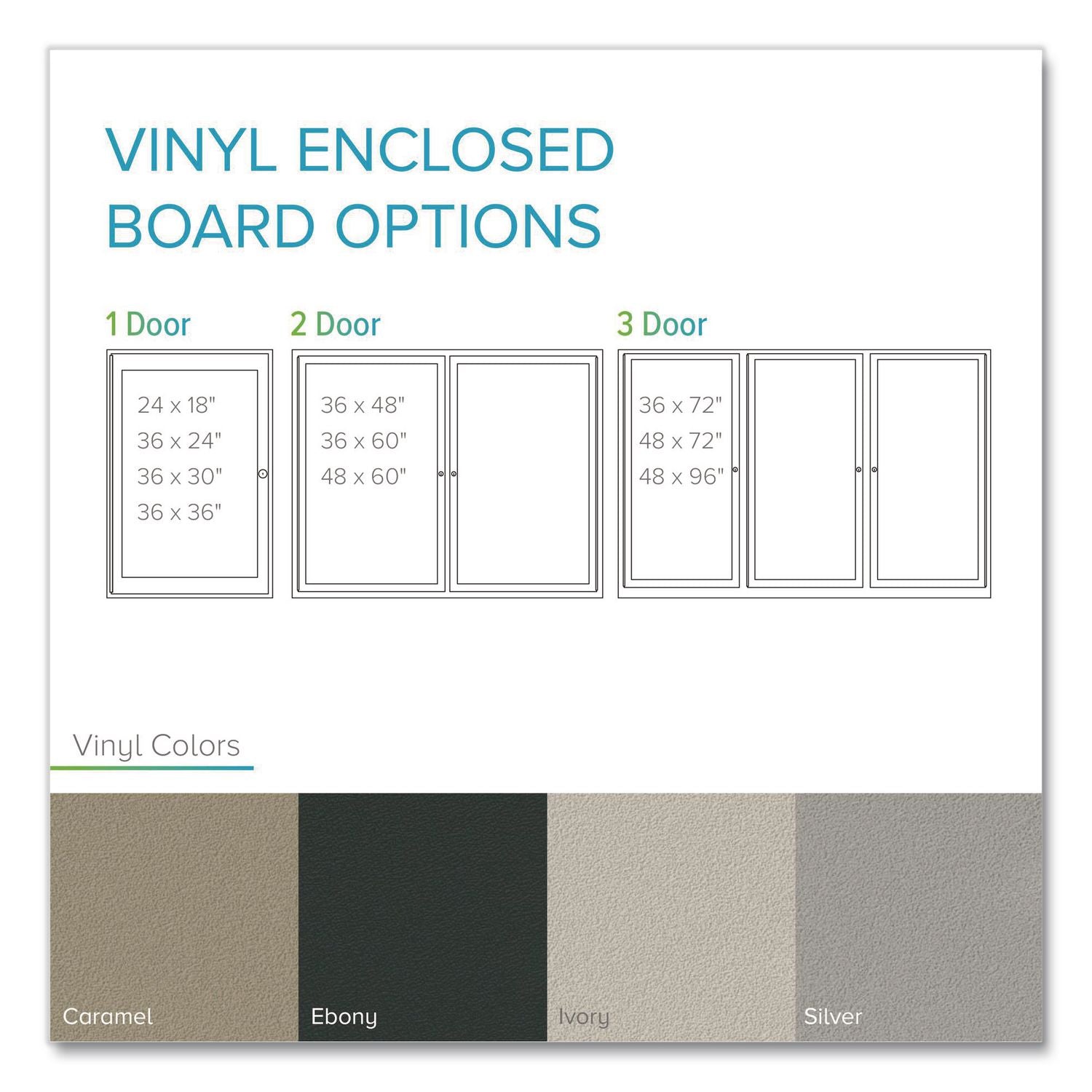 Enclosed Outdoor Bulletin Board, 72 x 36, Silver Surface, Satin Aluminum Frame, Ships in 7-10 Business Days