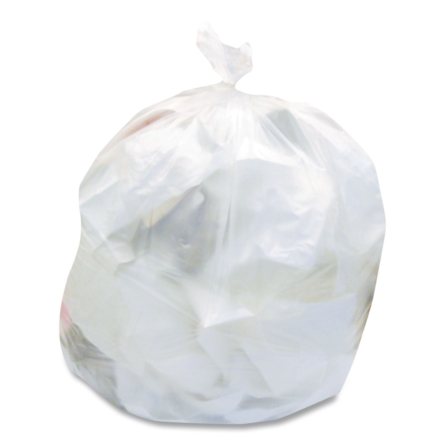 High-Density Waste Can Liners, 16 gal, 12 mic, 24 x 33, Natural, 500/Carton