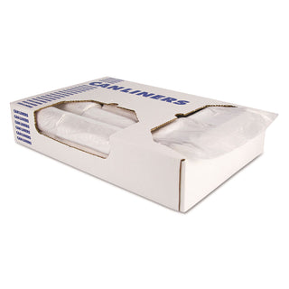 High-Density Waste Can Liners, 16 gal, 12 mic, 24 x 33, Natural, 500/Carton