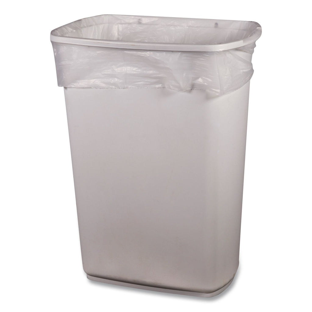 High-Density Waste Can Liners, 16 gal, 12 mic, 24 x 33, Natural, 500/Carton