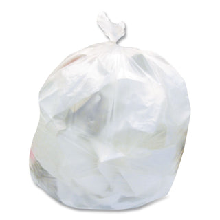 High-Density Waste Can Liners, 30 gal, 8 mic, 30" x 37", Natural, 25 Bags/Roll, 20 Rolls/Carton