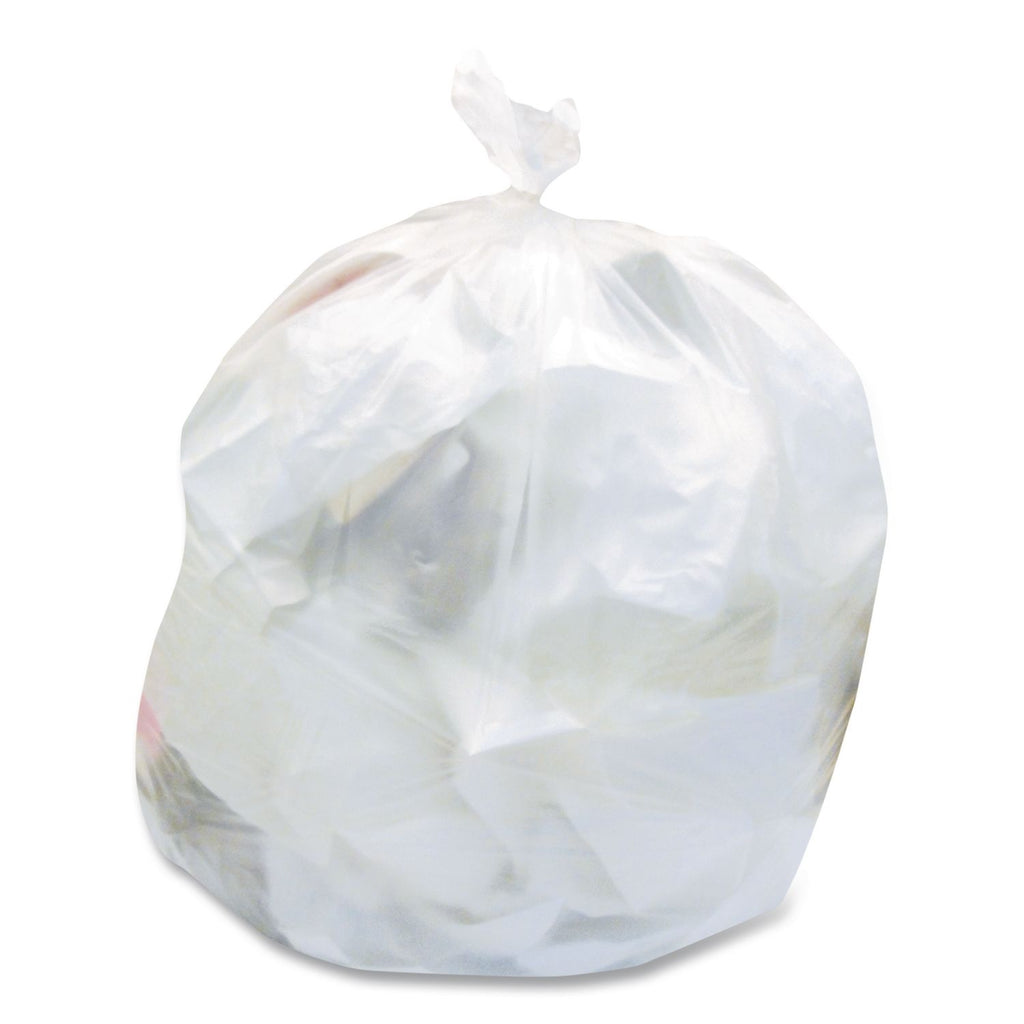 High-Density Waste Can Liners, 56 gal, 16 mic, 43" x 48", Natural, 200/Carton
