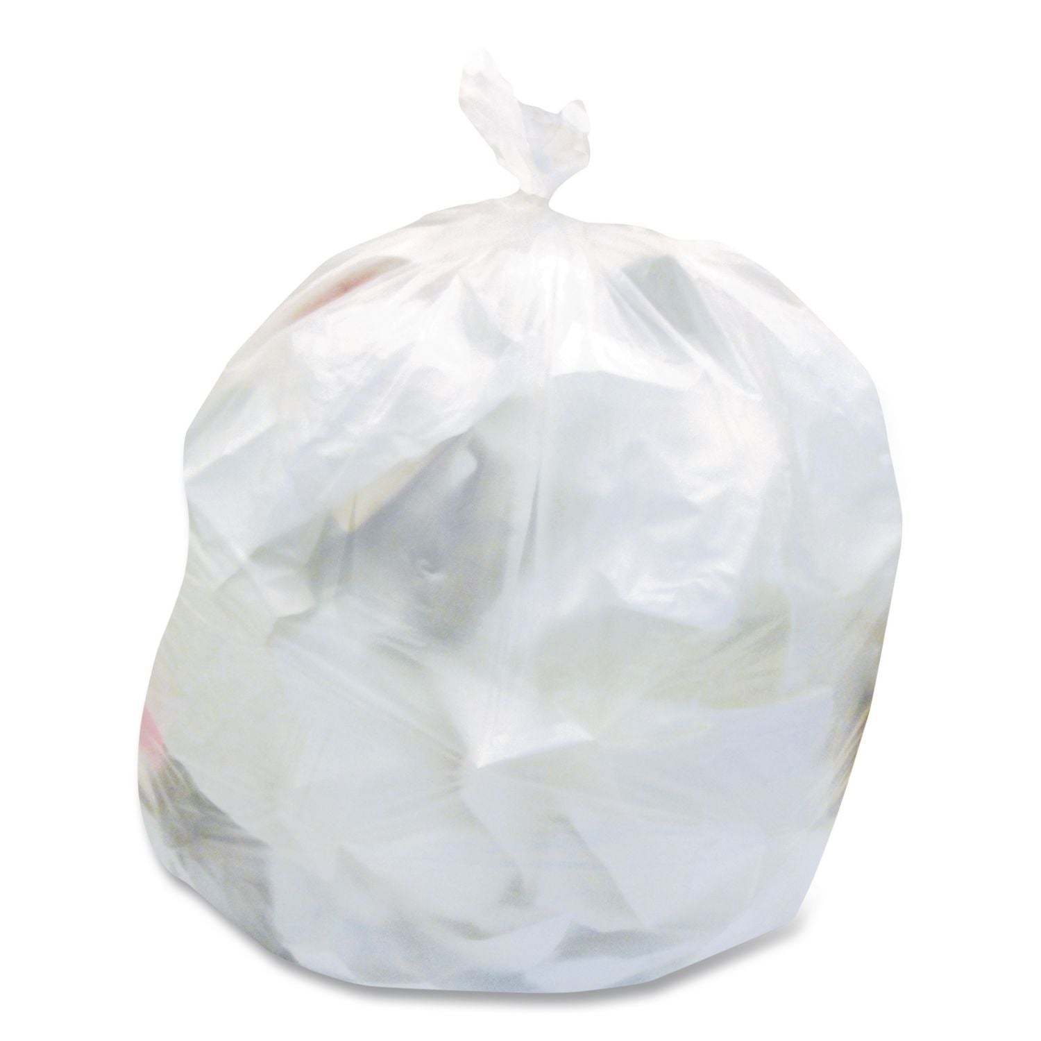 High-Density Waste Can Liners, 56 gal, 16 mic, 43" x 48", Natural, 200/Carton