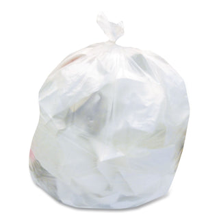 High-Density Waste Can Liners, 56 gal, 16 mic, 43" x 48", Natural, 200/Carton