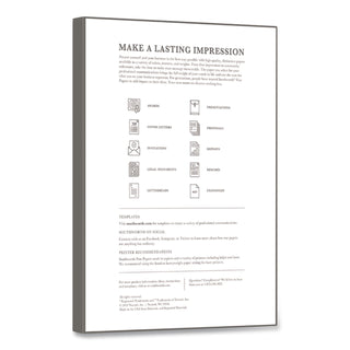 100% Cotton Resume Paper, 32 lb Bond Weight, 8.5 x 11, Ivory, 100/Pack