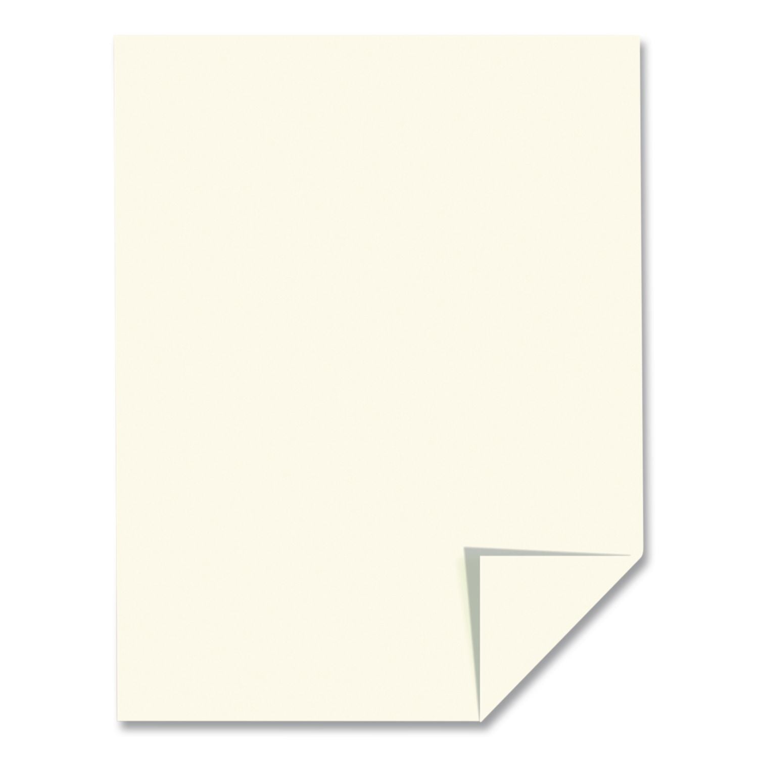 100% Cotton Resume Paper, 32 lb Bond Weight, 8.5 x 11, Ivory, 100/Pack
