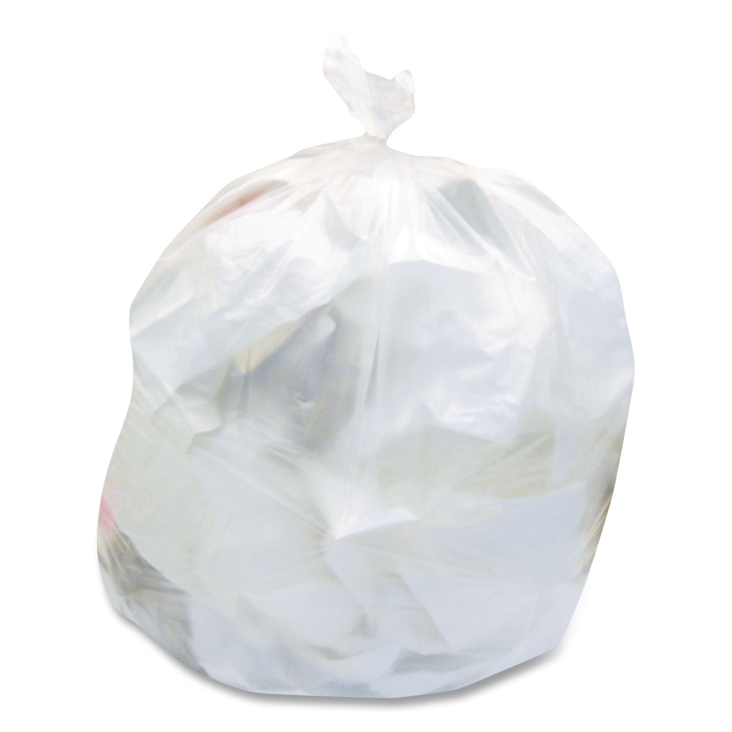 High-Density Coreless Can Liners, 4Gal, 6Mic, 17x18, Natural, 50Bags/Rl,40Rls/Ct