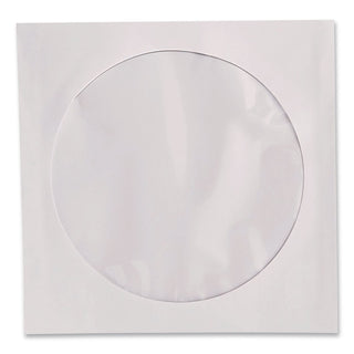 Verbatim CD/DVD Paper Sleeves with Clear Window - 50pk Box - Sleeve - Paper