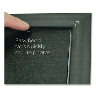 Deluxe Document and Photo Frame, Molded Styrene/Plastic, 8.5 x 11 Insert, Gold/Black
