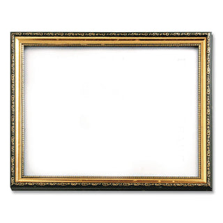 Deluxe Document and Photo Frame, Molded Styrene/Plastic, 8.5 x 11 Insert, Gold/Black