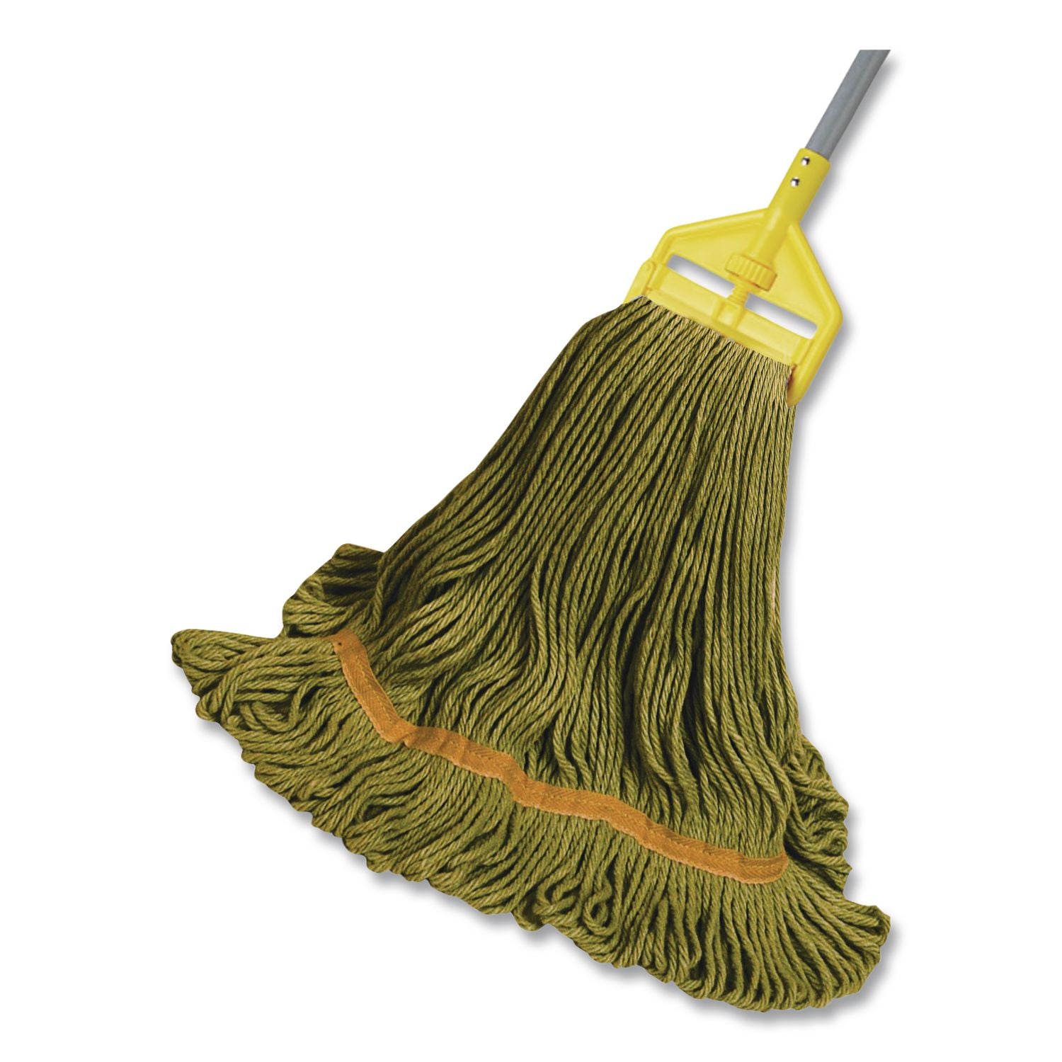 1200 Series Mop Head, PET, Medium, 5" Headband, Green