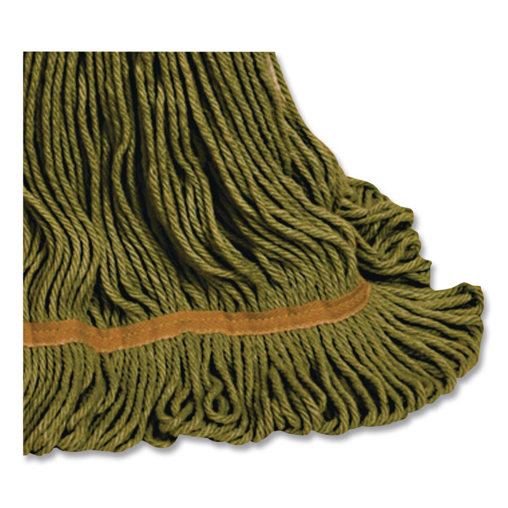 1200 Series Mop Head, PET, Medium, 5" Headband, Green