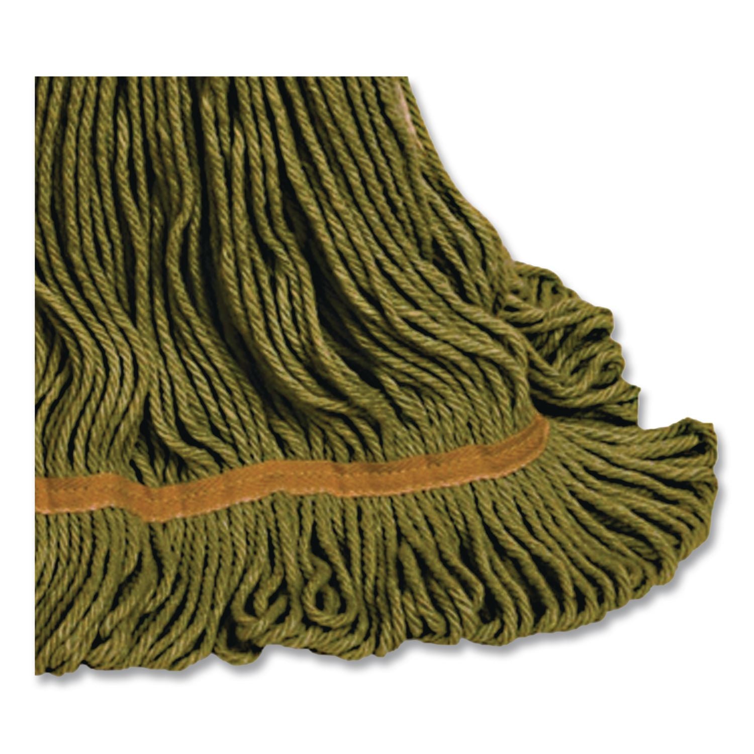 1400 Series Mop Head, Cotton/Rayon/Synthetic Blend, Medium, 5" Headband, Green