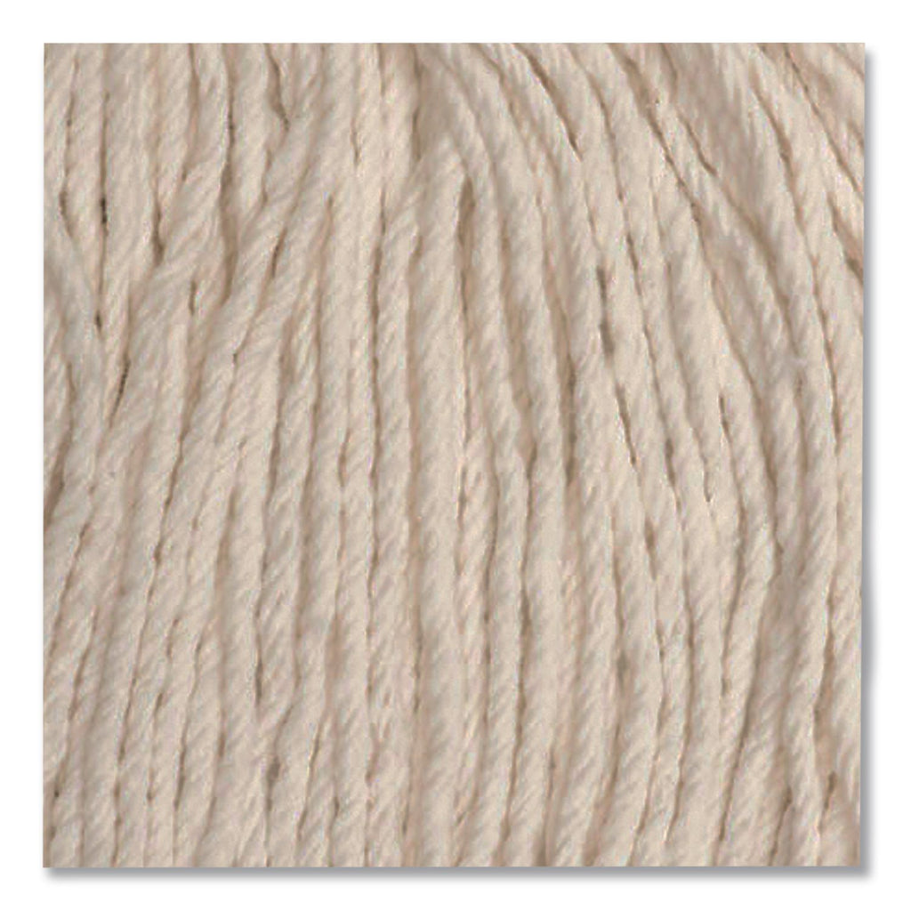 Economy 53 Series Mop Head, 16 oz, Cotton, Natural