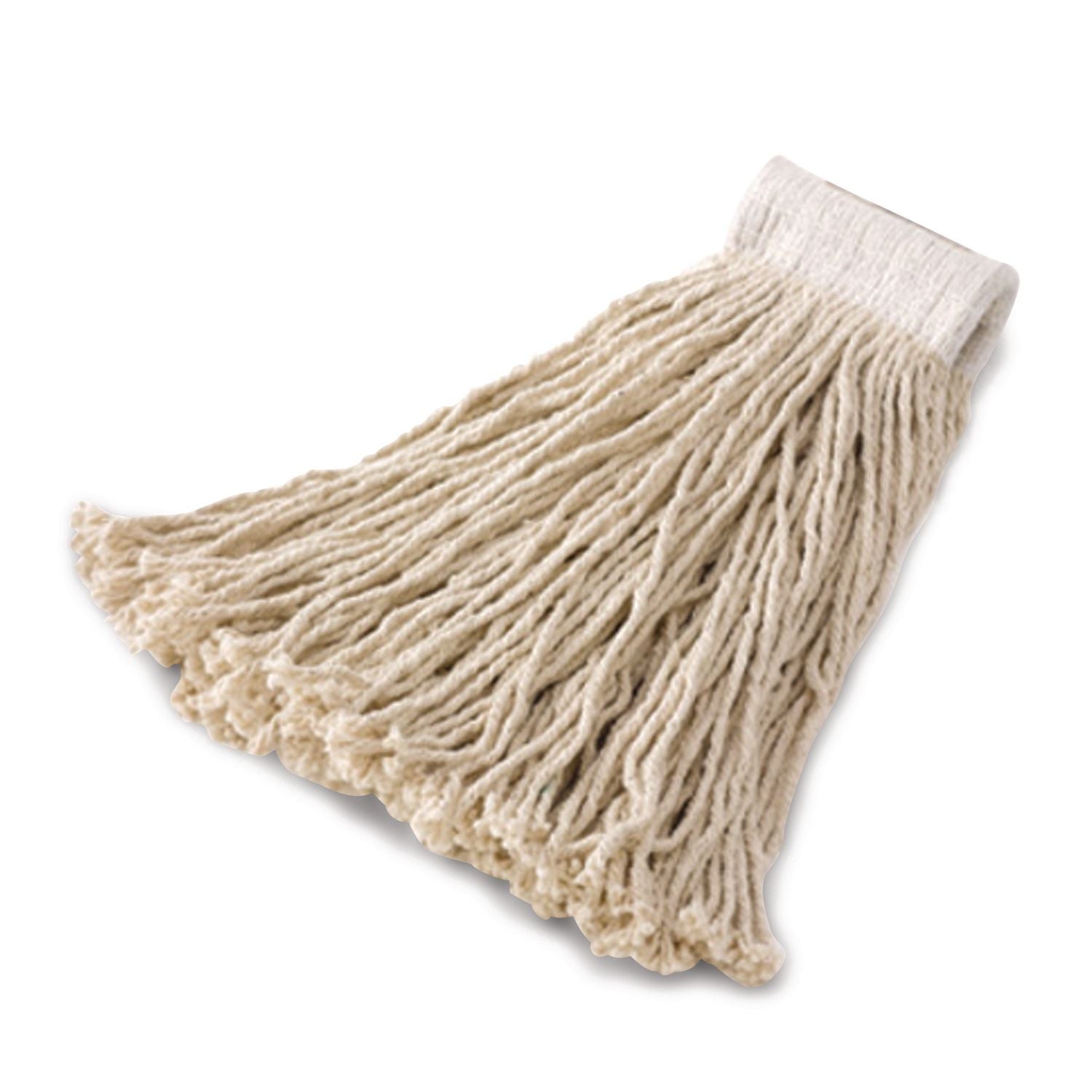Economy 53 Series Mop Head, 16 oz, Cotton, Natural