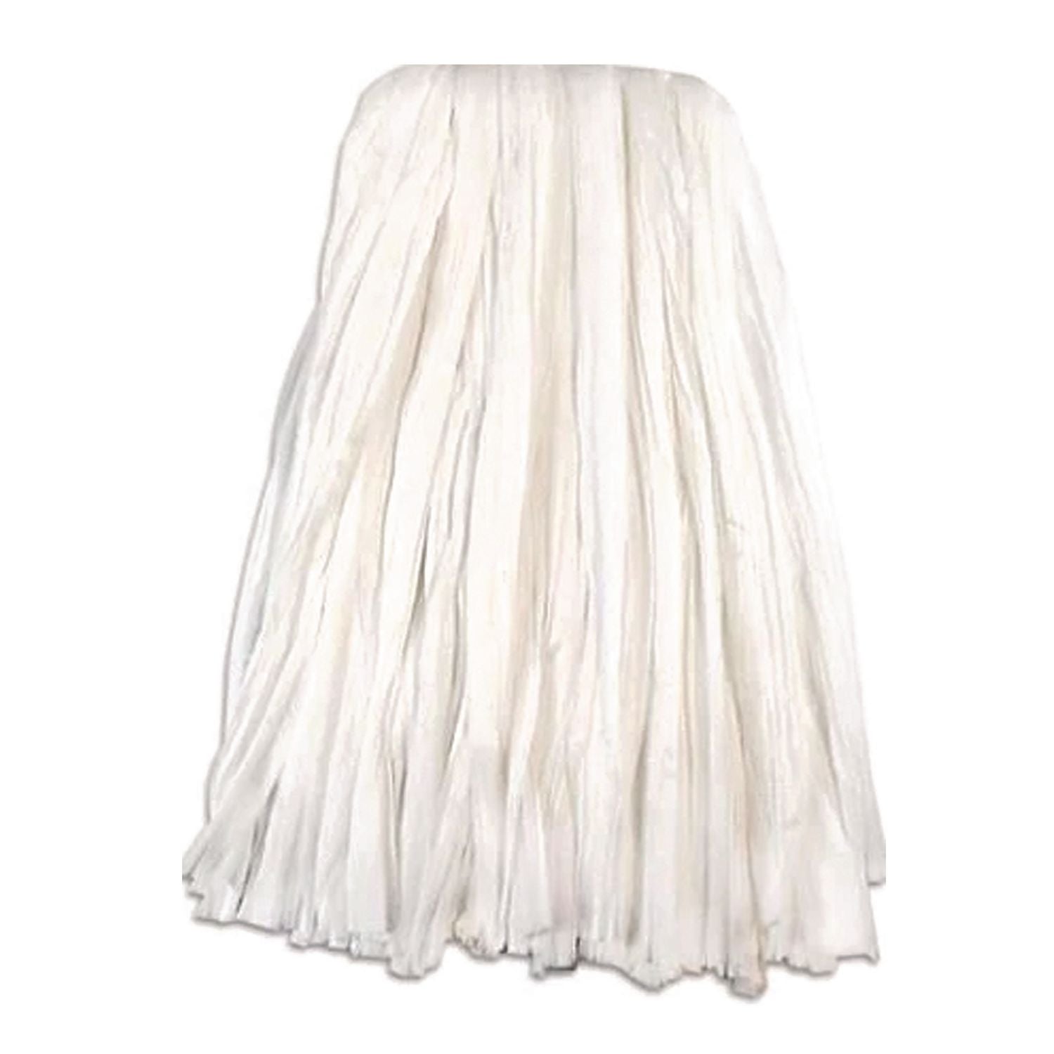 Edge Non-Woven Wet Mop Head, Rayon, #16, 1.5" Headband, White