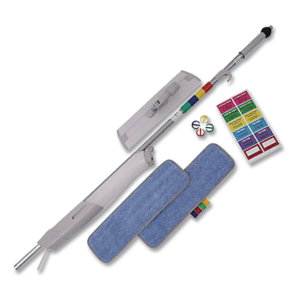 O'Dell Advantage+ Bucketless Mop, 16" Frame, White/Silver Handle