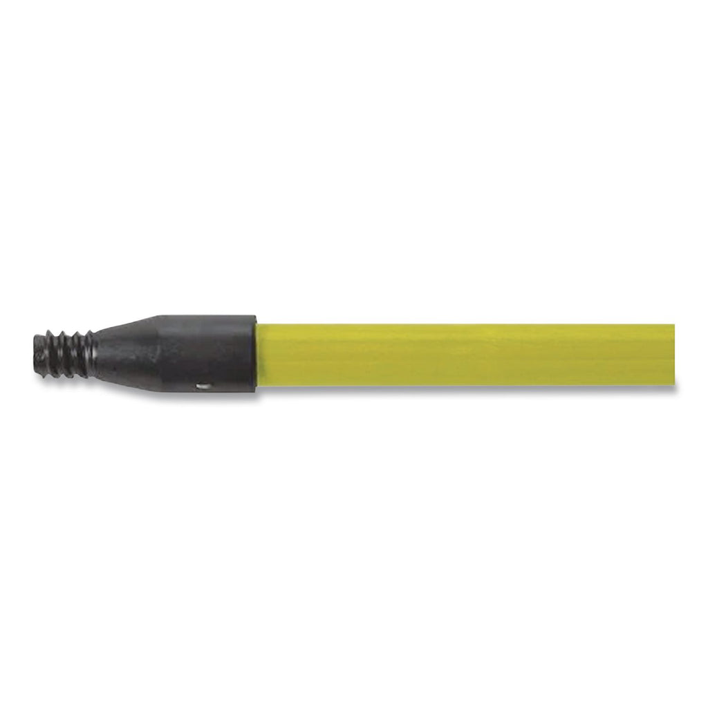Broom Handle with Nylon Thread, Fiberglass, 60", Yellow