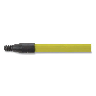 Broom Handle with Nylon Thread, Fiberglass, 60", Yellow