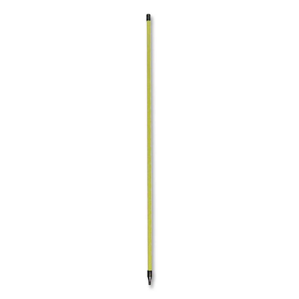 Broom Handle with Nylon Thread, Fiberglass, 60", Yellow