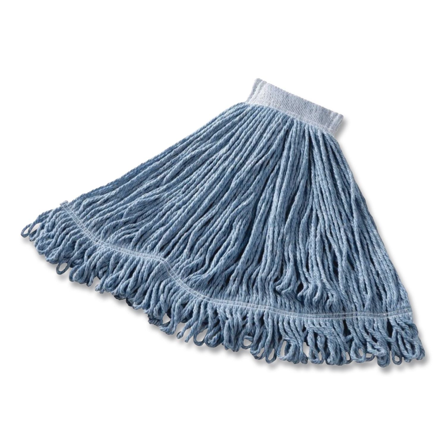 Super Stitch Blend Mop Head, Large, Cotton/Synthetic, Blue