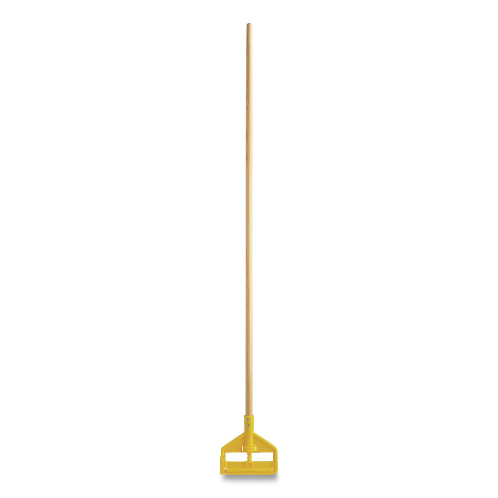 Invader Side-Gate Wood Wet-Mop Handle, 1" dia x 60", Natural, 12/Carton