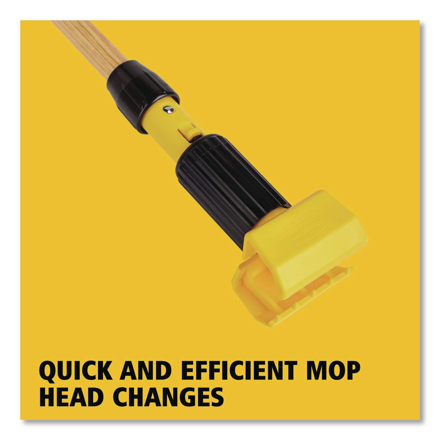 Rubbermaid Gripper Wet Mop Hardwood Handle, Sold as 1 Each