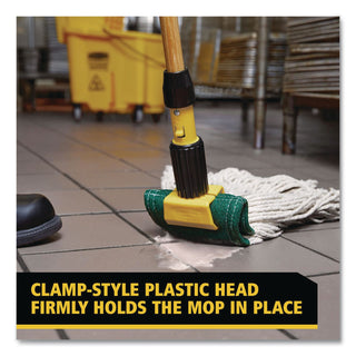 Rubbermaid Gripper Wet Mop Hardwood Handle, Sold as 1 Each