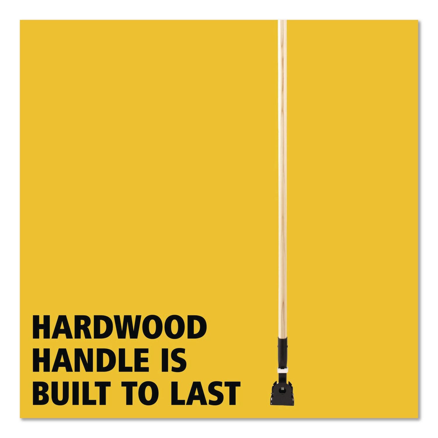 Rubbermaid M116 Snap-On Dust Mop Handle, Hardwood, Sold as 1 Each