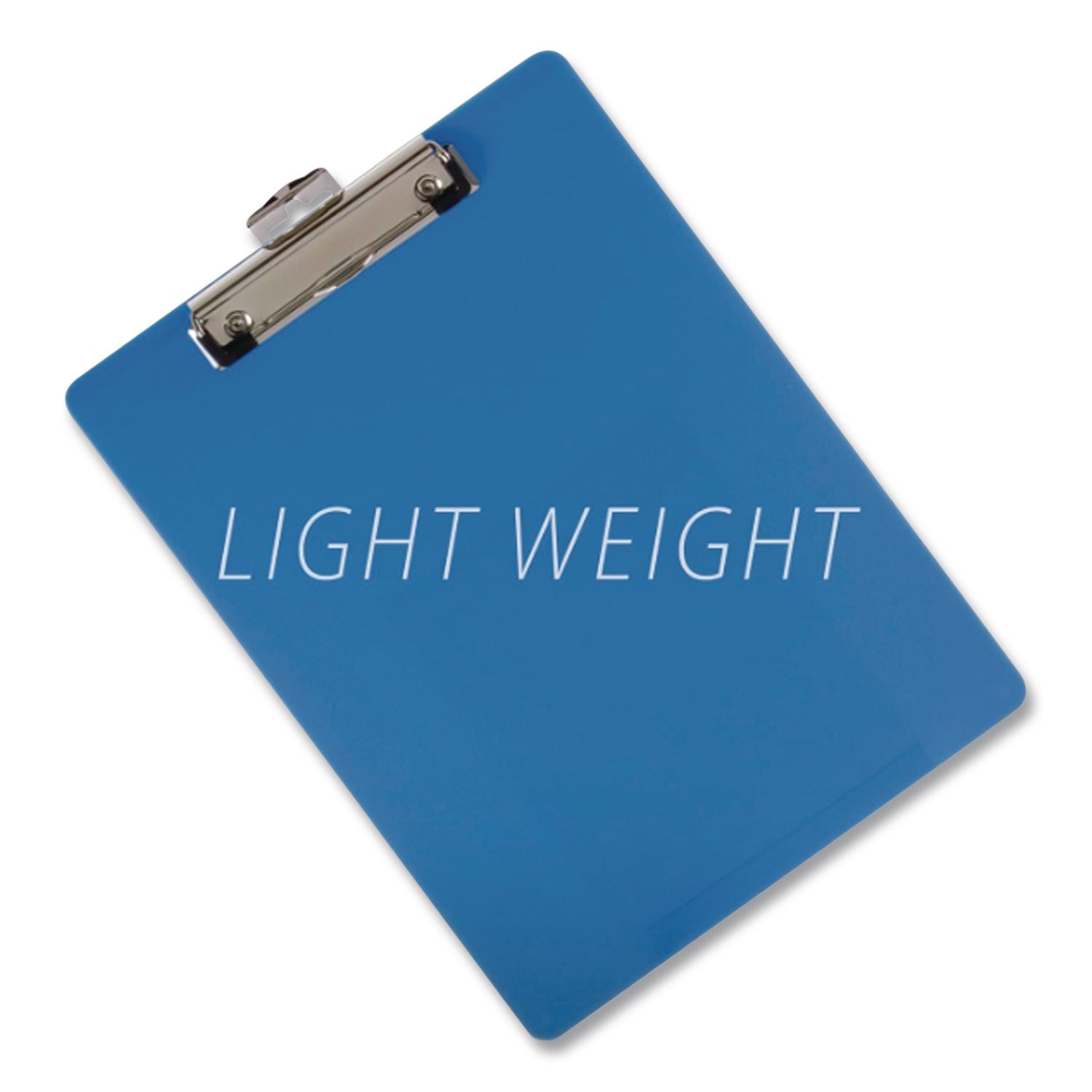 Recycled Plastic Clipboard, Holds 8.5 x 11 Sheets, Blue