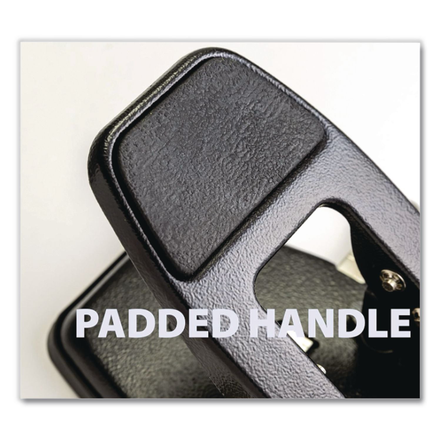 Officemate Heavy-Duty 2-Hole Punch - 2 Punch Head(s) - 50 Sheet of 20lb Paper - 1/4" Punch Size - Steel - Silver